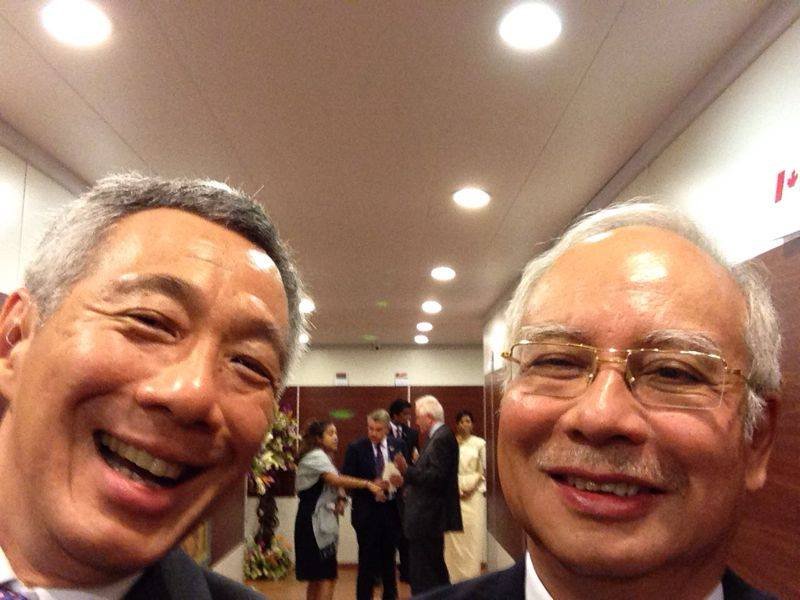 Lee Hsien Loong dan Najib Razak